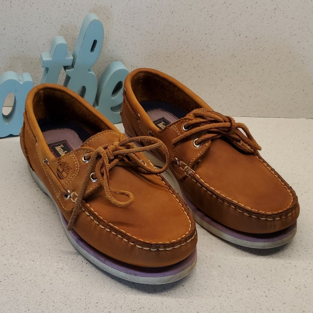 TIMBERLAND wms leather loafers (sz 6.5) - Picture 1 of 8